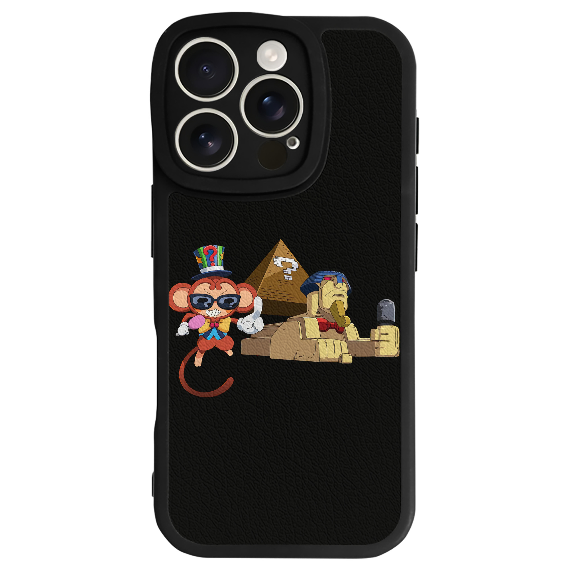 （画像用） 遊☆戯☆王 Yu-Gi-Oh! 【iPhone 16シリーズ対応】シリコンスマホケース（レザー調） 材質：シリコン